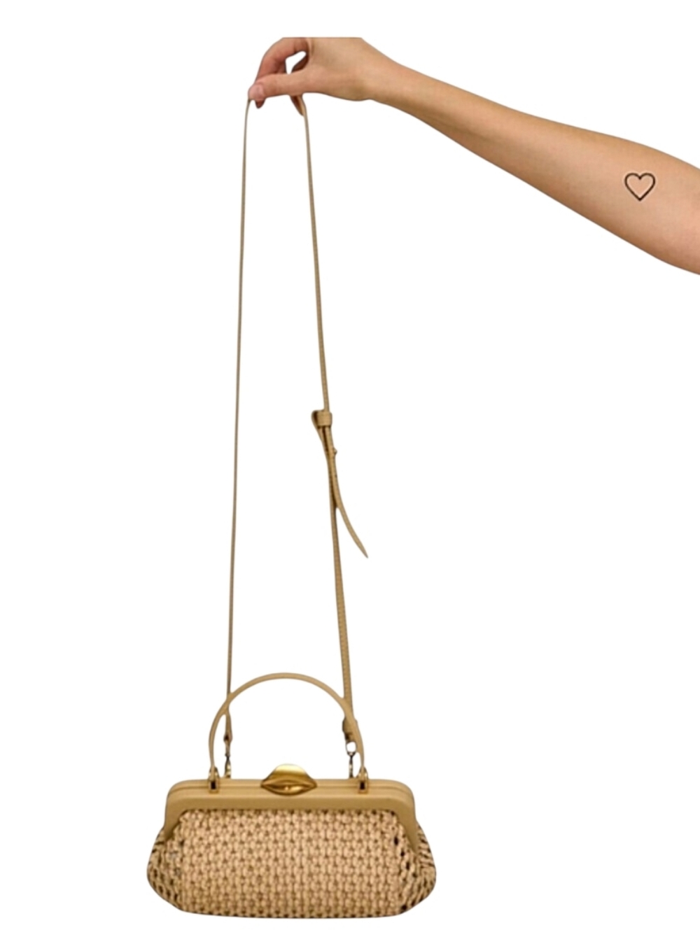Cult Gaia Zuma Bohemian Crossbody Bag In Sand NWT - Picture 5 of 5